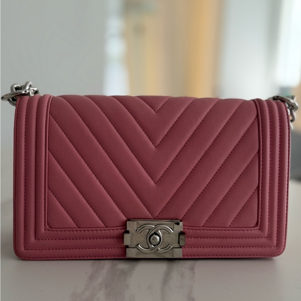 Chanel Pink Quilted Shoulder Bag